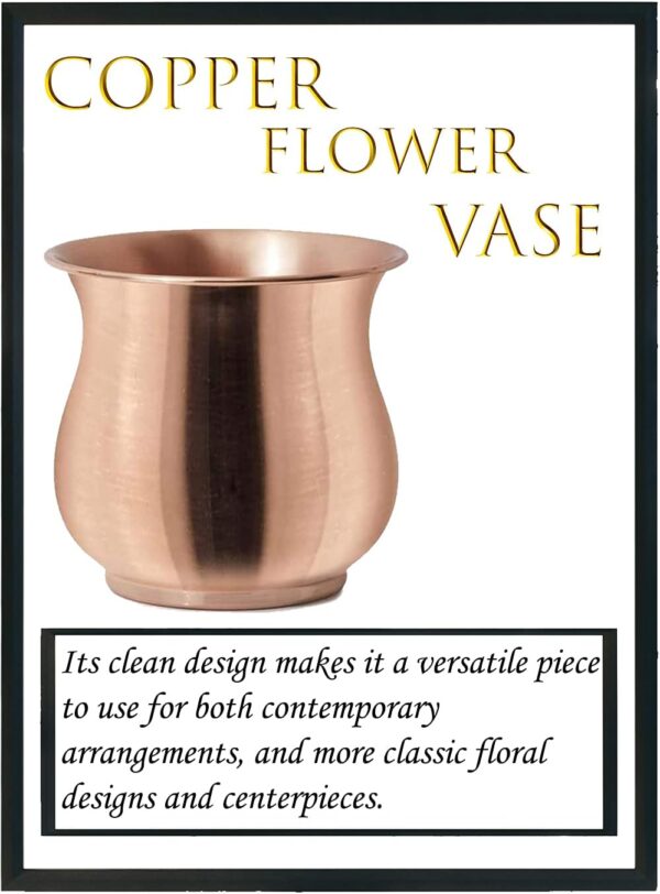 Living Copper Plated Flower Vase
