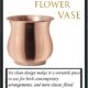Living Copper Plated Flower Vase