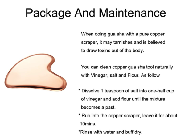 Gua Sha Tool Pure Copper Scraping Facial Massager Guasha Board for Neck and Face