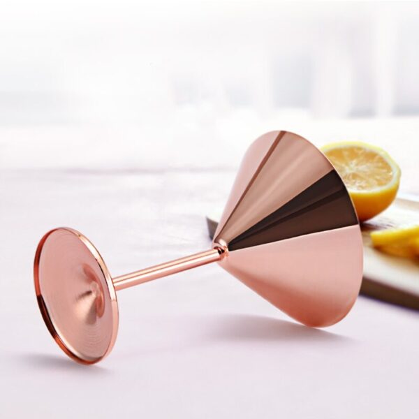 Copper Plated Stainless Steel Martini Glasses