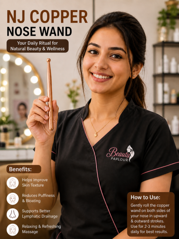 Pure Copper Nose Wand – Natural Copper Nasal Swab Stick for Wellness