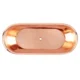 Straight Base Copper Bathtub Nickel Inside Black Outside