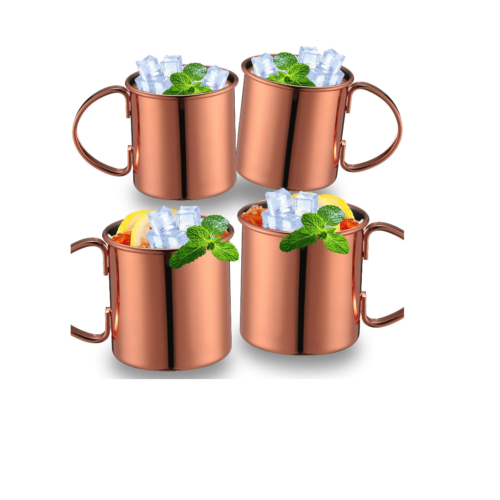 16 oz Copper Mugs with Handles Copper Cup Moscow Mule Cups