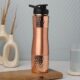 Copper Water Bottle, Hand Hammered Ayurvedic Flip Sipper, Leakproof 1000ML