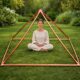 Meditation Copper Pyramid Kit for Healing Energy, Relaxation, Pranayama, Sleep, Meditation Accessory Tool