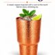 Pure Copper Cup for Drinking, Tall Hand-Hammered Ayurvedic Water Tumbler