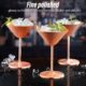 Copper Plated Stainless Steel Martini Glasses