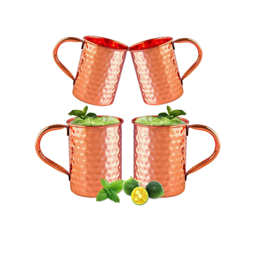Hammered Moscow Mule Pure Copper Mugs