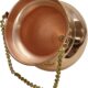 Pure Copper Shirodhara Pot Ayurvedic Equipment with Control Valve and Brass Chain