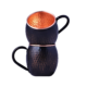 Black Moscow Mule Mugs Pure Copper Cups for Drinking Gifts