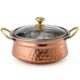 Copper Handi with Glass Lid