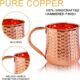 Moscow Mule Pure Copper Mugs Belly Shape