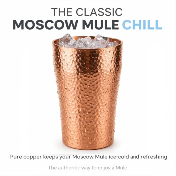 Hand-Hammered Pure Copper Tumbler