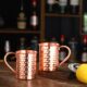 Moscow Mule Pure Copper Mugs : Riveted Handle