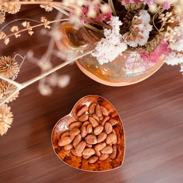 Heart Hammered Bowl for Mothers Day, Wedding, Anniversary, Valentines Day