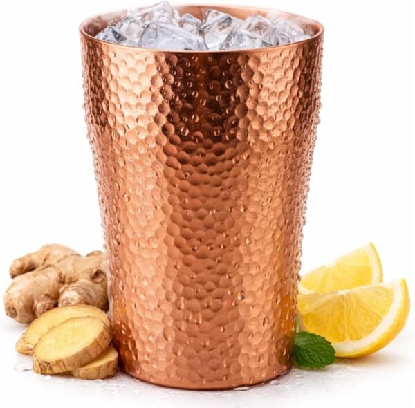 Hand-Hammered Pure Copper Tumbler