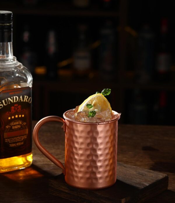 Moscow Mule Pure Copper Mugs : Riveted Handle