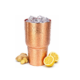 Pure Copper Cup for Drinking, Tall Hand-Hammered Ayurvedic Water Tumbler