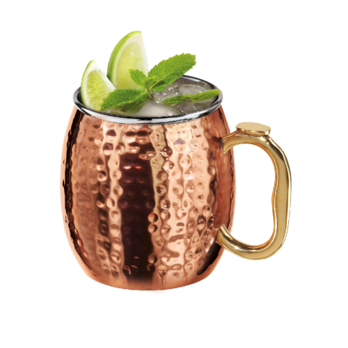 Moscow Hammered Copper Plated Mule Mug with EZ-Grip Handle, 18-Ounce