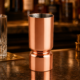 Cocktail Jigger, Unique Bar Tool, 30 and 60 ml Double Sided, Professional and Home Use Bartender Tool, Home Bar Tool : Copper Finish