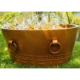 Oval Hammered Copper Ice Bucket for Party