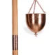 Pure Copper Shirodhara Pot Ayurvedic Equipment with Control Valve and Brass Chain