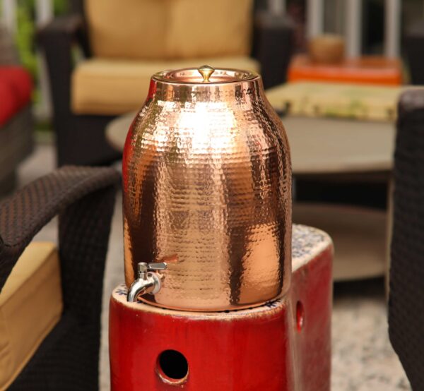 Handmade Hammered Pure Copper Water Dispenser