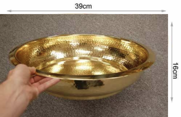 Hammered Golden Pedicure Bowl