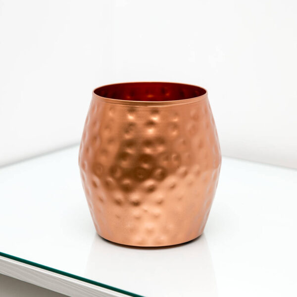 Hammered Decorative Copper Flower Pot