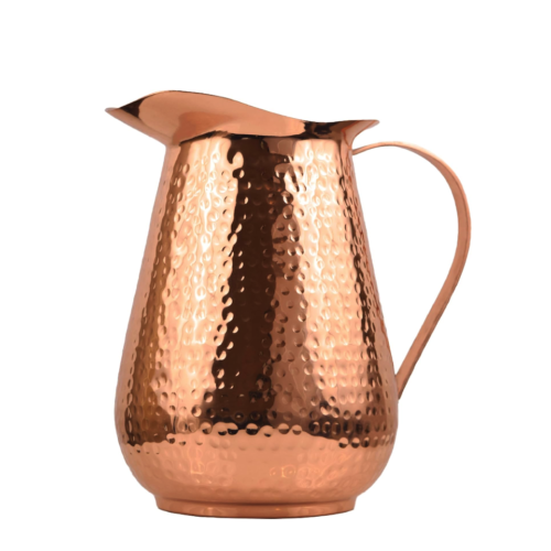 Pure Copper Hammered Jug Copper Pitcher 2000 ml