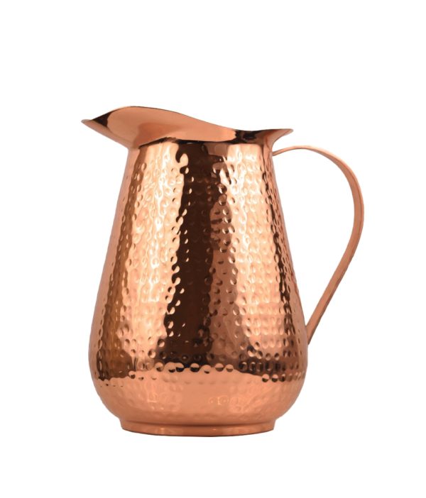 Pure Copper Hammered Jug Copper Pitcher 2000 ml