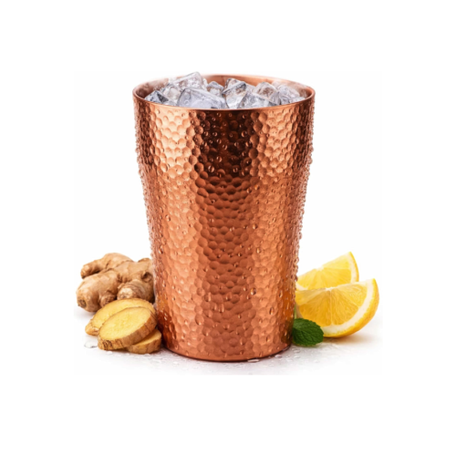 Hand-Hammered Pure Copper Tumbler