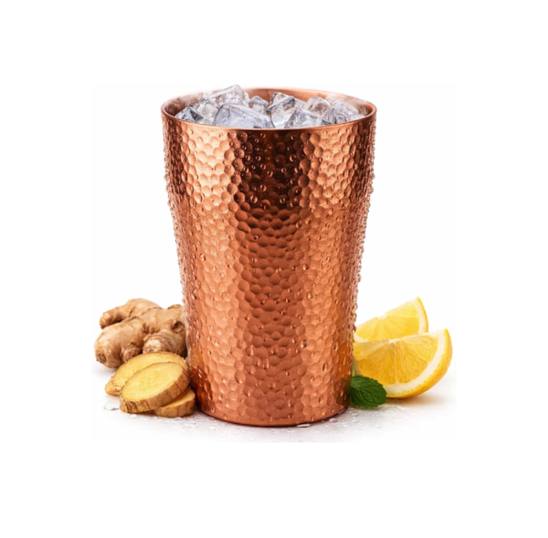 Hand-Hammered Pure Copper Tumbler