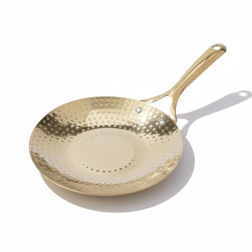 Brass Roti Tawa Teflon Free Non-Toxic with Insulated Heat Resistant Handle