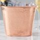 Copper Hammered Oval Bucket