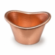 Copper Hammered Oval Bucket