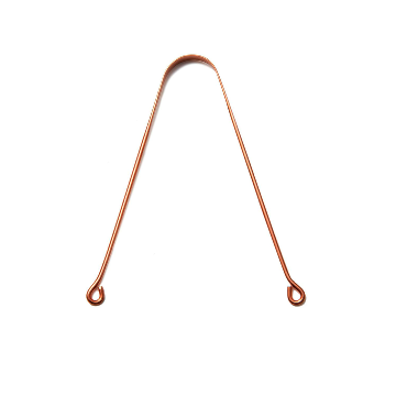 Pure Copper Tongue Scraper with Round Handle