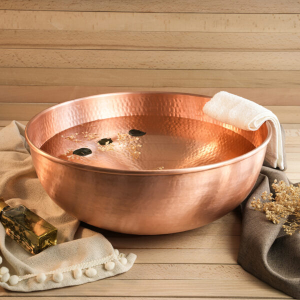 Hammered Copper Pedicure Bowl
