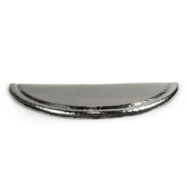 Hammered Stainless Steel Pedicure Bowl with Foot Rest