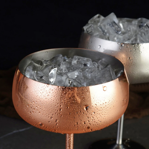 Screenshot 2024-12-03 at 2.34.17 PM Copper Plated Champagne Glasses Stainless Steel Vintage Cocktail Glass Wine Goblet