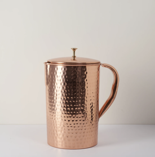 Pure Copper Hammered Jug Copper Pitcher 1000 ml