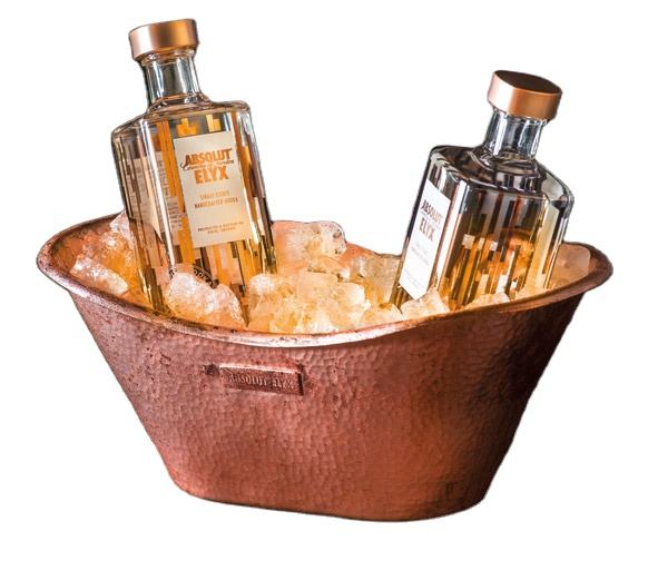 Hammered Copper Beverage Tub