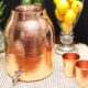 Handmade Hammered Pure Copper Water Dispenser