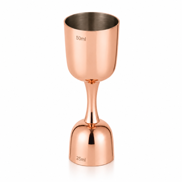Copper Plated Jigger without Handle, Shot Glass, Drink Making Bar Tool Jigger