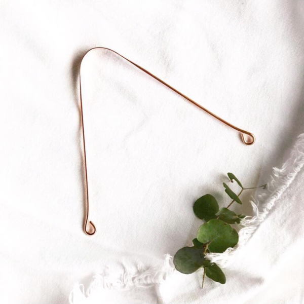 Pure Copper Tongue Scraper with Round Handle