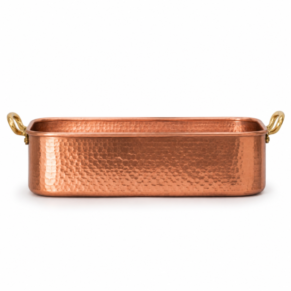 Rectangular Hammered Copper Beverage Tub