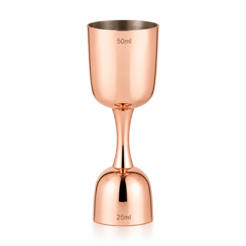Copper Plated Jigger without Handle, Shot Glass, Drink Making Bar Tool Jigger