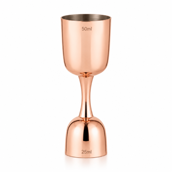 Copper Plated Jigger without Handle, Shot Glass, Drink Making Bar Tool Jigger