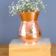 Handmade Copper Bud Vase: Decorative Oriental Flower Vase