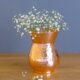 Handmade Copper Bud Vase: Decorative Oriental Flower Vase